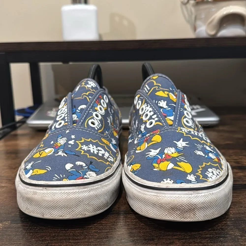 Vans X‎ Disney Donald Duck Sneakers size 11W/9.5 m
